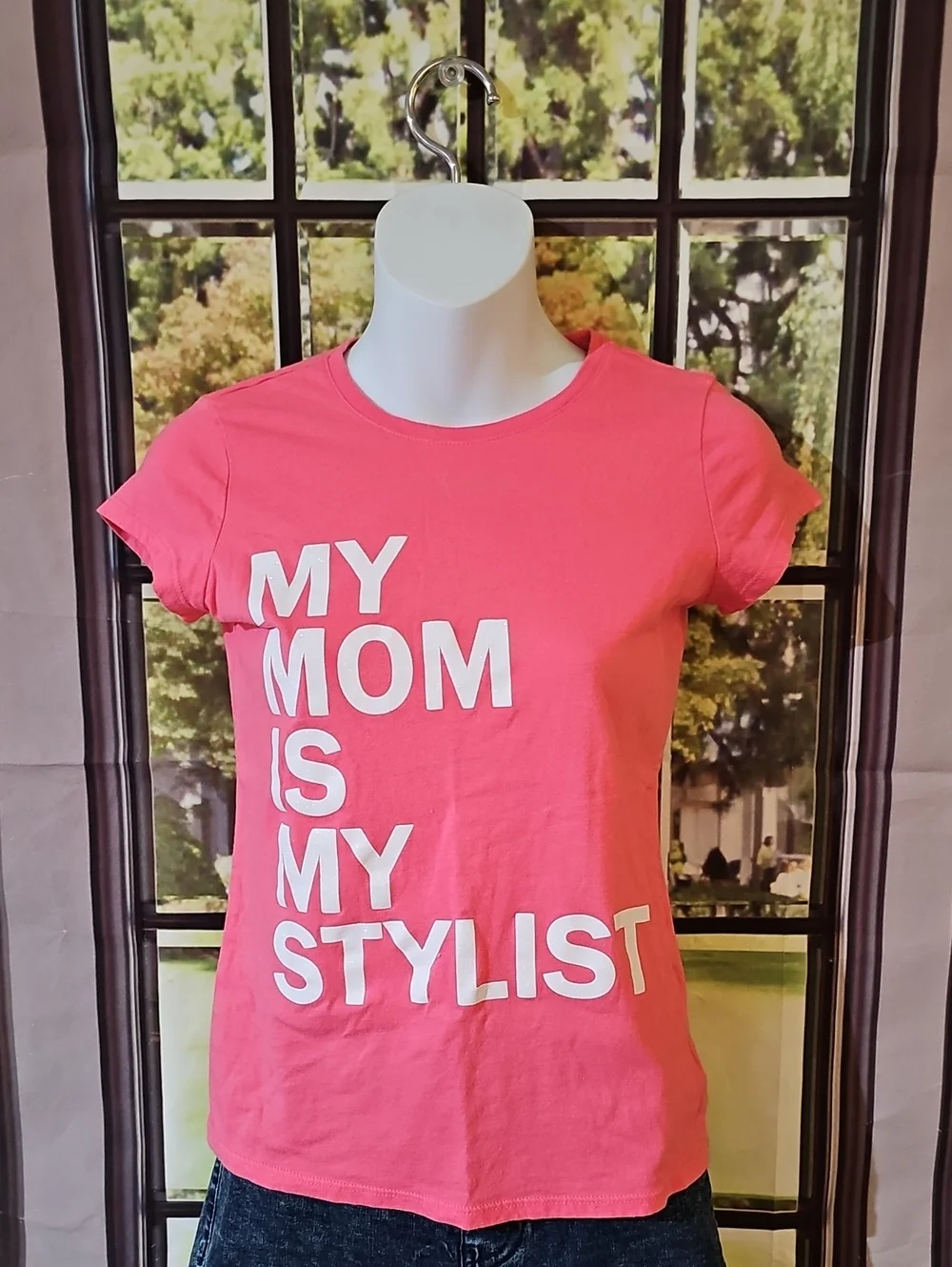 The Children's Place Pink Graphic Tee - 'My Mom Is My Stylist'